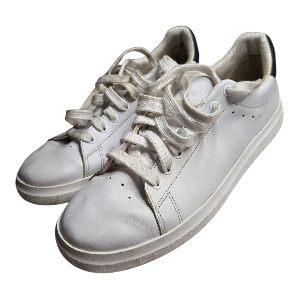 Tory Burch White Sneakers Sz 7.5M Casual Good Condition Need Clean